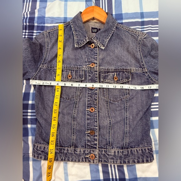 GAP Y2K Denim Trucker Jacket Women’s Vintage SzSm - Picture 9 of 10